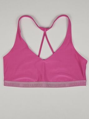 Under Armour Hot Pink Strappy Back Sports Bra Womens Medium